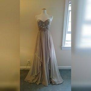 Champagne pearl dress "Aurora"